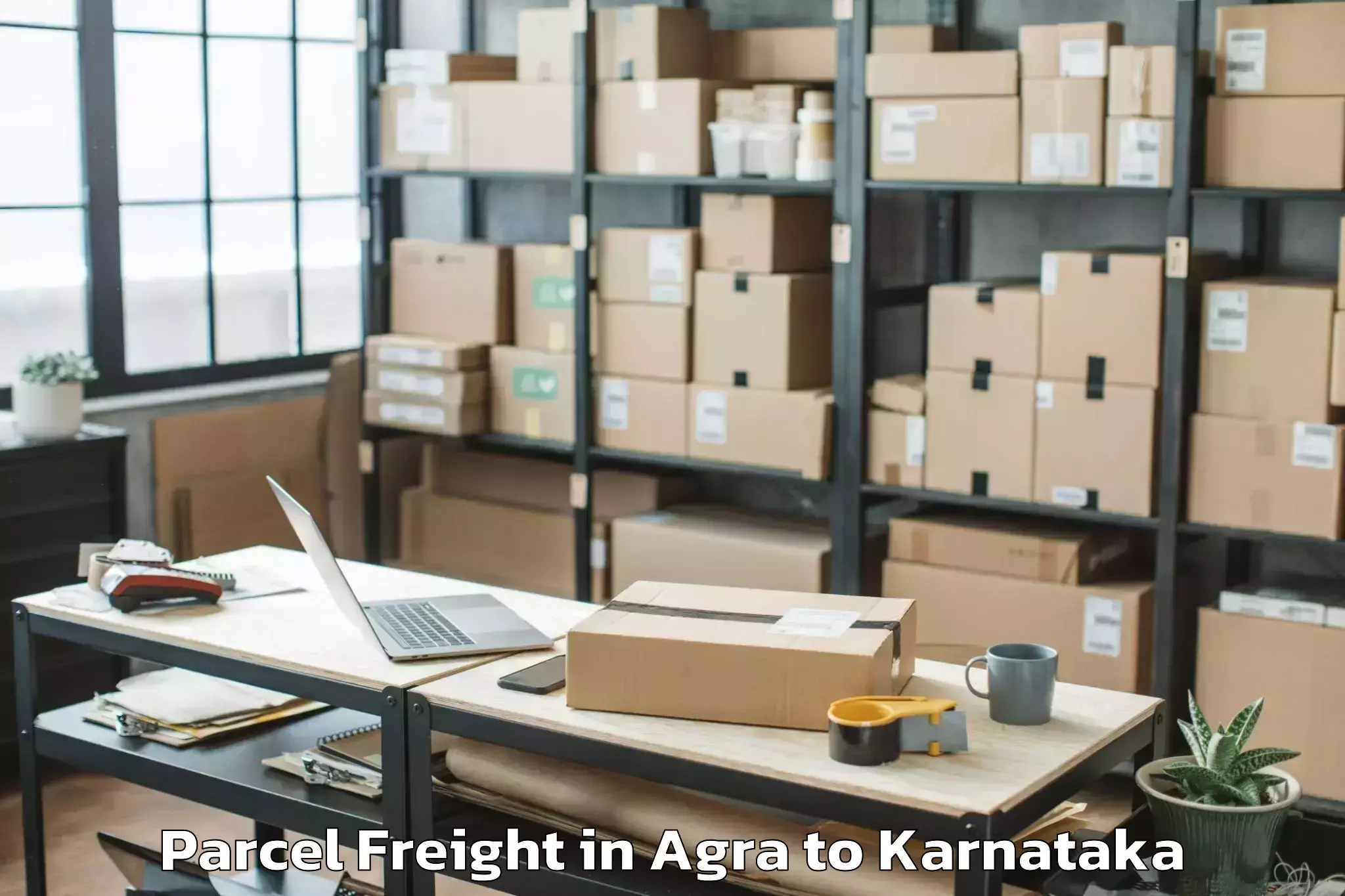 Top Agra to Chikkaballapur Parcel Freight Available